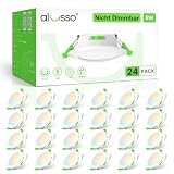 ALUSSO LED Einbaustrahler 230V, 68-75mm IP44 Deckenspots Einbauleuchten