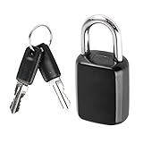 -Hohe Qualität: Das kleine Vorhängeschloss hat ein Gehäuse aus Zinklegierung für Langlebigkeit und Korrosionsbeständigkeit, macht das Schloss leichter und ist außerdem sicher und zuverlässig. Schützen Sie einfach alle Ihre Habseligkeiten sicher.