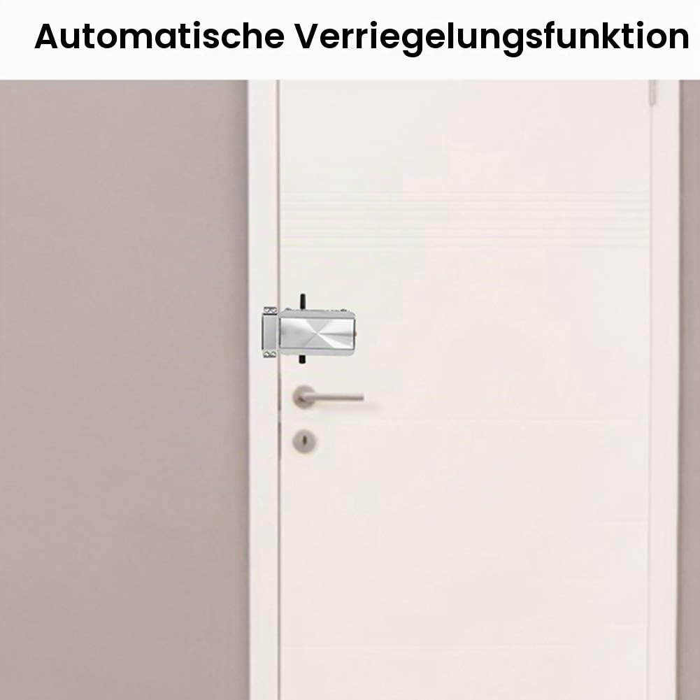Sonew Elektronisches Türschloss mit 4 Fernbedienung, Keyless Unsichtbares Türschloss, Automatische Verriegelung, Mobiltelefon APP Fernentriegelung