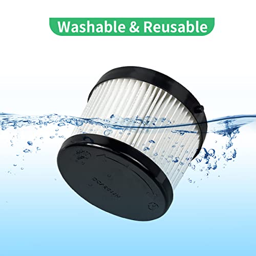 4 Stück DCV5011H HEPA-Filter, kompatibel mit DEWALT DCV501HB schnurlosem Handstaubsauger, mit 8 Schaumstoff-Filtern und 1 Bürste