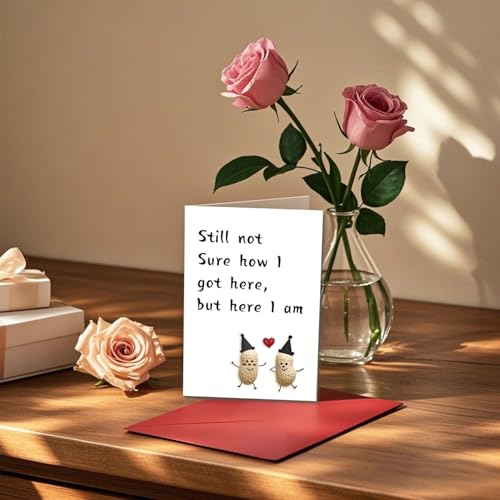 Funny Birthday Card for Women Men - Happy Birthday Card with Envelopes for Wife Husband Friends Coworkers, Great for 50th, 60th, 70th, Unique Birthday Card Gift Decorations, Humorous Greeting Card