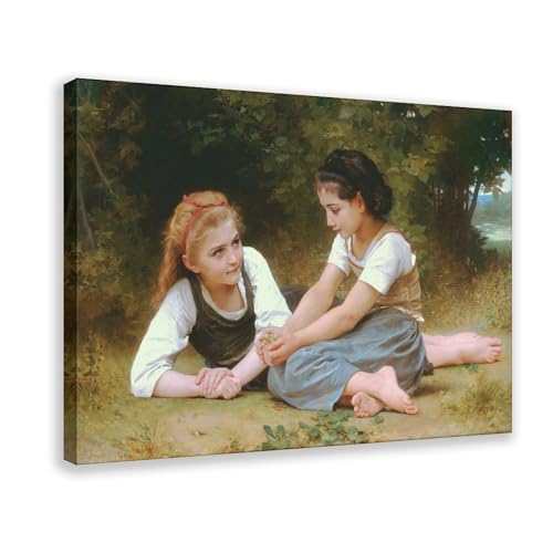 Toile tendue The Nut Gatherers Bouguereau habiller petit mur