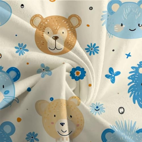 Housse de couette ours 3D avec fermeture éclair pratique pour lit King 220x240cm - 7