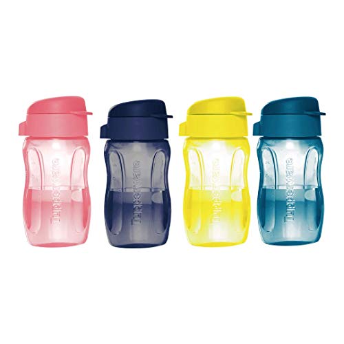 Tupperware Aquaslim 310ml Fliptop Bottle 4pc