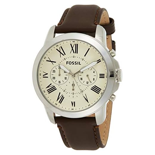 Fossil Chronograph Beige Dial Men's Watch - FS4735