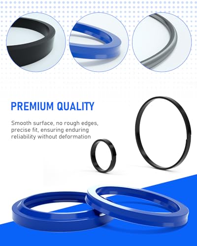 Image of Hydraulic Log Splitter Cylinder Rebuild Seal Kit for 4.0 inchBore x 1.75 inch Rod Cylinder, Dirty Hands Tools Huskee Log Splitter Parts Hydraulic Cylinder Rebuild Kit (Pack of 11)