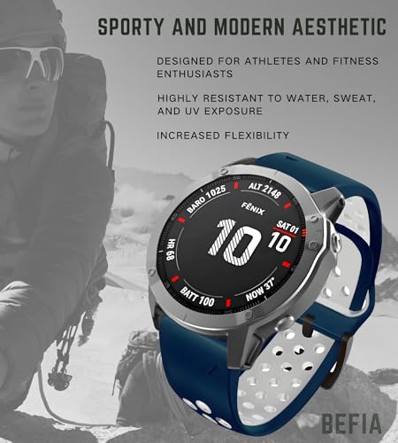 Correa de silicona 22mm para reloj Garmin miniatura 4