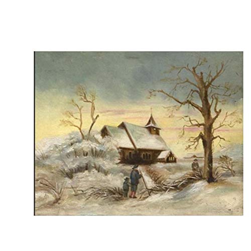 Edward Hopper Pinturas de invierno Arte de la pared Pintura en lienzo Carteles Impresiones Pintura Cuadros de pared Cover