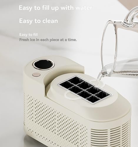 Mini máquina portatil para fabricar hielo 8 cubos en 10 minutos miniatura 5