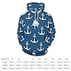 LNFZiZO Nautical Funny Anchor Men’s Long Sleeve Hoodie Pullover Sweatshirt Adult Workout Sweater with Pocket Black #1