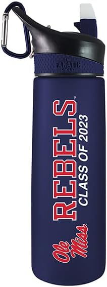 The Fanatic Group University of Mississippi Class of 2023 24 oz Frosted Sport Bottle - Navy
