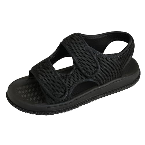 Sandals for Edema and Swollen Feet Womens Slides Open Toe Comfort SANDALS Wide Fit Edema Swollen Slippers for Plantar Fasciitis Sliders Adjustable Straps Footwear Gifts
