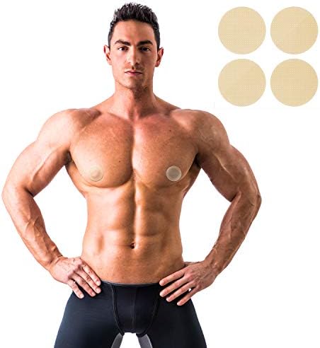 Adamson – 100 Copricapezzoli Uomo (50 Paia) – Paracapezzoli Adesivi per Running & Sport – Copri Capezzoli Antisfregamento – Cerotti Capezzoli Uomo – Nipple Covers Men