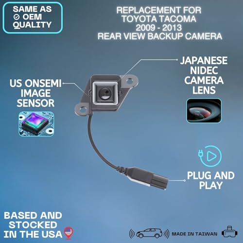 Image of Backup Camera Replaces for 2009-2013 Toyota Tacoma OE Part # 86790-04010 (8679004010)