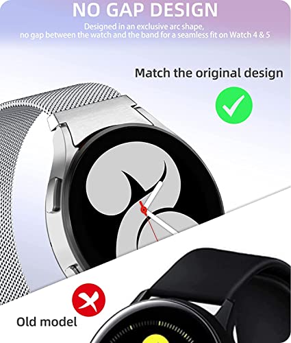 Image of Printme No Gap Stainless Steel Band Magnetic Belt Compatible for Samsung Galaxy Watch 5 Pro Band 45mm, Galaxy Watch 4 Classic Strap 42mm|46mm, Galaxy Watch 5 Strap, Watch 4 Band 40mm|44mm,