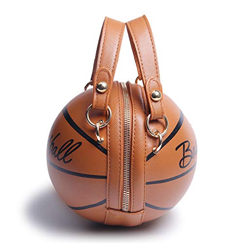Lanpet Women Crossbody Bags Basketball Shaped PU Handbags Adjustable Strap Shoulder Messenger Bag4