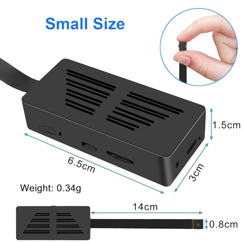 Mini caméra de surveillance HD 1080P portable DIY avec détecteur