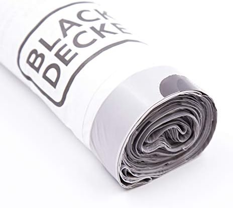 BLACK+DECKER BXBB00030E 30L Drawstring Bin Liners, 20 Pack, White