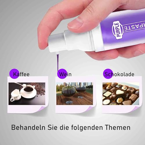 Lila Zahnpasta Weisse Zähne,Purple Teeth for Whitening Teeth,Lila Zahnpasta weiße zähne Heidelbeergeschmack 30ml
