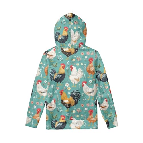 WELLFLYHOM Kids Graphic Hoodie for Girls 6-16 Pullover Sweatshirts Tops Kangaroo Pocket Long Sleeve Kids Sweater Shirts2