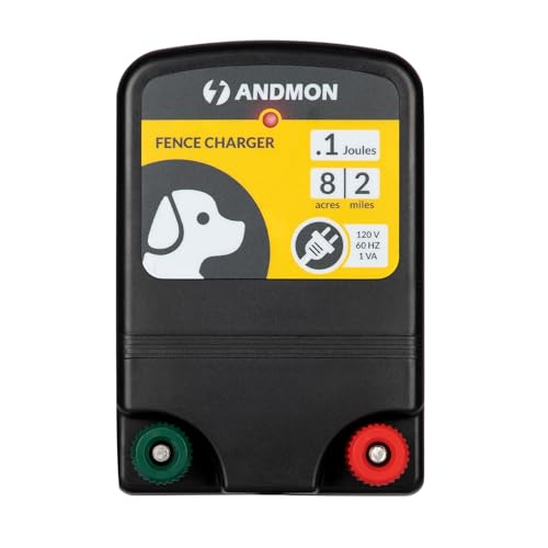 AC10 - Valla eléctrica de 2 millas/8 acres, cargador de valla eléctrica para evitar que los osos,...