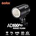 Godox AD100Pro 100Ws TTL 2.4G HSS 1/8000s Pocket Flash Light, 7.2V/2600mAh Lithium Battery, 360 Full Power Flashes, 0.01-1.5s Recycling 1
