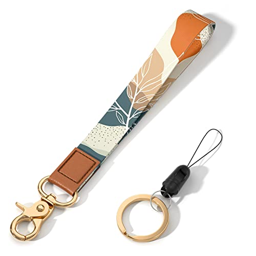 Image of Wrist Lanyard Key Chain, Cute Wristlet Strap Keychain Holder for Women Men Car Keys ID Badges Card Wallet Phone Camera
