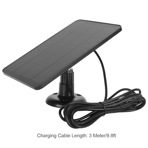 Panel Słoneczny 10W do Dzwonka do Drzwi, ładowarka Panelowa do Kamery Nest/ Doorbell 2K, Dzwonek Wideo Ring 2/3+, Dzwonek do Drzwi 3/4 Plus, wodoodporność IP66, Uchwyt z 360°