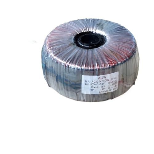 1 transformateur toroïdal 600 W, 1 groupe 3 fils 50 V, 1 groupe 15 V x 2, 1 groupe secondaire 14 fils de sortie