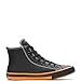 HARLEY-DAVIDSON FOOTWEAR mens Nathan-m fashion sneakers, Black/Orange, 8.5 US