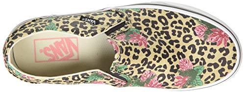 Vans Vans Women's Classic Slip-on Platform Loafer, Multicolour Cheetah Palms Candied Ginger White Xwn, 34.5