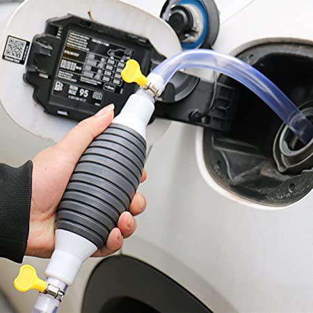 Zehuanyu 2 Pcs Hand Oil Pump For Gasoline Manual Transfer Pump Gas Siphon Hose Transfer Hose For Gasoline Car Gas Siphon Manual Oil Suction Pipe