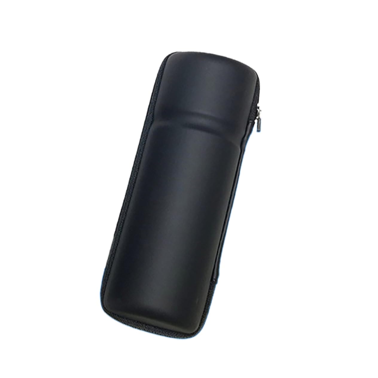 Mikikit Portable Hard Shell Bike Capsule Bag Zippered Organizer for Water Bottle Cage Durable Tool Holder Bicycles Pure Black