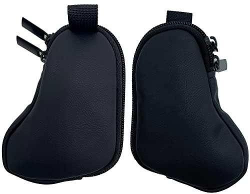 Image of Wanty Neoprene Inhaler Case, Portable, L-Shaped, Zippered, Black, 5 inch x 3 inch (PU)