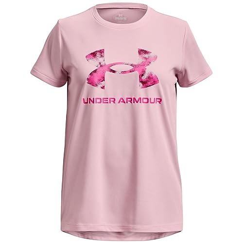 T-shirt Under Armour fille rose XL vêtement sport manches courtes