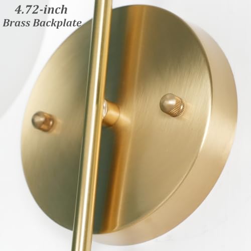 Aeyee Mid-Century Modern Glass Globe Wall Sconce G9 Base Wall Mounted Light by Aeyee - Used condition - Image 4