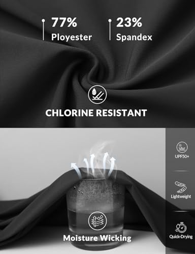 baleaf Women's Long Shorts Quick Dry 15" Swim Pants with Liner UPF50+ Swim Capris with Pockets4