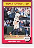 2024 Topps Heritage Baseball #461 Adolis Garcia Texas Rangers Official MLB Trading Card (Stock Photo Shown, Card in Near Mint to Mint Condition)