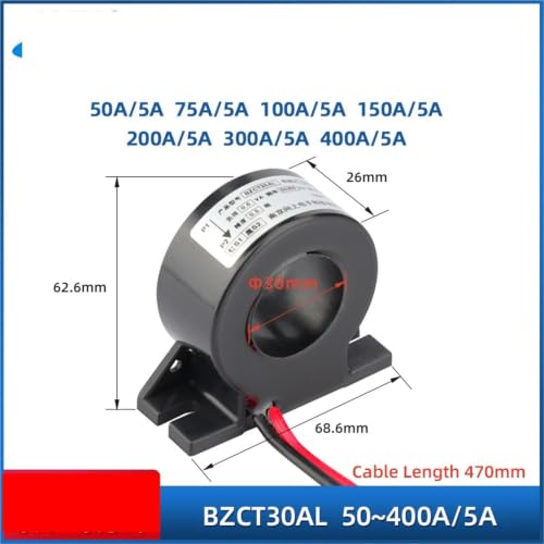 Sensor BZCT30AL transformador de corriente CA con núcleo CT de alta precisión secundaria 5A 4