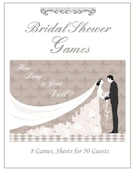Paperback 8 Games, Sheets for 50 People: Bridal Shower Games Book