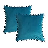 【Funda de almohada con cremallela invisible】- La cremallera es invisible, pues sus almohadas tienen un efecto visual muy moderno y una sensación más agradable estéticamente. Esta hermosa funda de almohada de terciopelo está hecha de poliéster 100% de alta calidad y se siente suave y cómoda tal como se ve.
