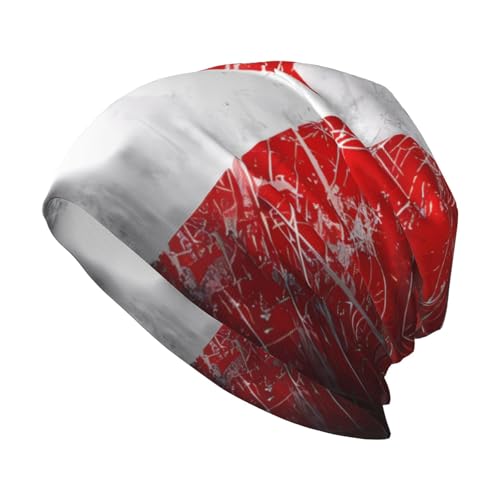 Chapeau tricot sans bord Canada noir pour le ski et les voyages