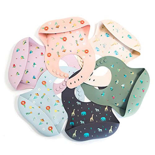 Austin Baby Co Mess Proof Silicone Bibs For Babies – Perfect Travel Toddler Bibs For Baby Boy Or Baby Girl – Waterproof With Adjustable Collar, Soft Food Grade Silicone, Bpa Free #TOP6