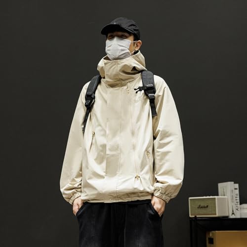 Veste ample à capuche pour hommes vêtement de mi-saison casual - 7