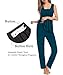SWOMOG Women Maternity Nursing Pajamas Sets 3 Piece Breastfeeding Robe 3 in 1 Labor Delivery Sleeveless Pregnancy Pjs & Pants Deep Blue