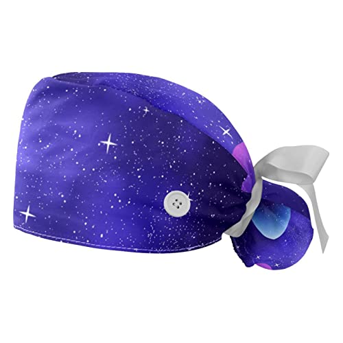 Casquettes de travail galaxie violette JDEZ pour sublimer votre quotidien professionnel en cuisine