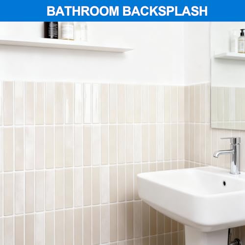 10 Stück Fliesenaufkleber, 3D Wasserdichte und ölbeständige Fliesensticker, Abnehmbar Küchenfliesen Selbstklebend, Selbstklebende Fliesen für Spritzschutz, Geeignet für Küchen, Badezimmer und Camper