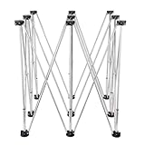 Foldable Work Table | Tall Centipede Work Table 9 Legs - Spider Leg Workbench 1984 Lbs Weight Capacity Sawhorse Support for Carpentry