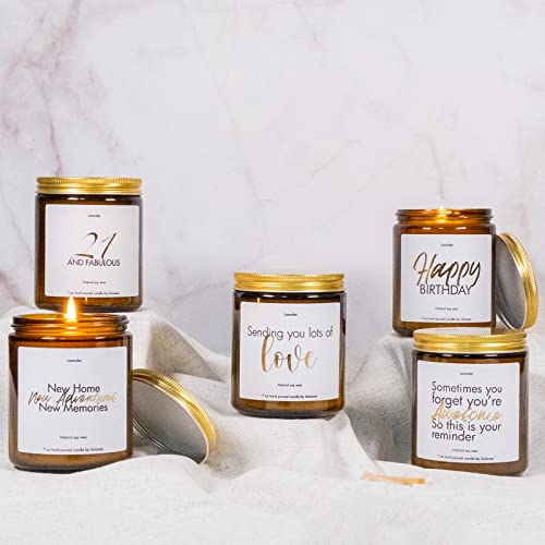 Sending Love, Mothers Day Gifts For Women Her, Lavender Candle Friendship Gifts To Cheer Up, Unique Birthday Gifts For Mom Best Friend Coworkers, Divorce, Grief, Recovery, Get Well (7Oz) #TOP5