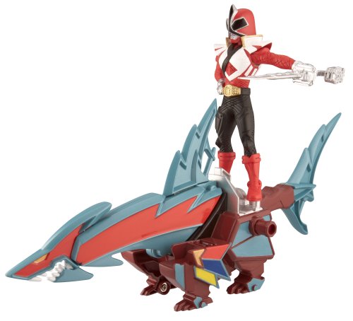 Power Ranger Zord Vehicle w/Figure, SharkZord with Red Ranger